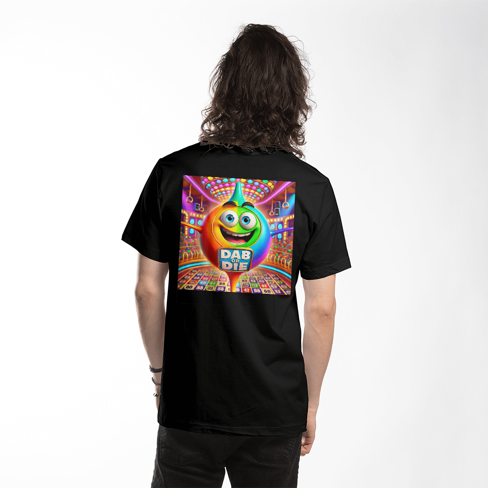 Dab Or Die 2 - Bella + Canvas 3001 Unisex T-shirt Back Print - Gift for Her - Gift for Him