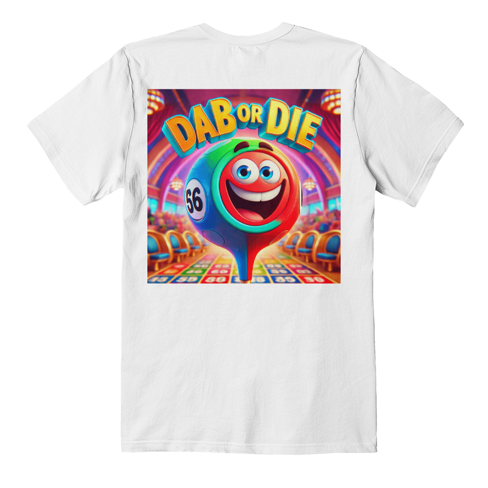 Dab Or Die 1 - Bella + Canvas 3001 Unisex T-shirt Back Print - Gift for Her - Gift for Him