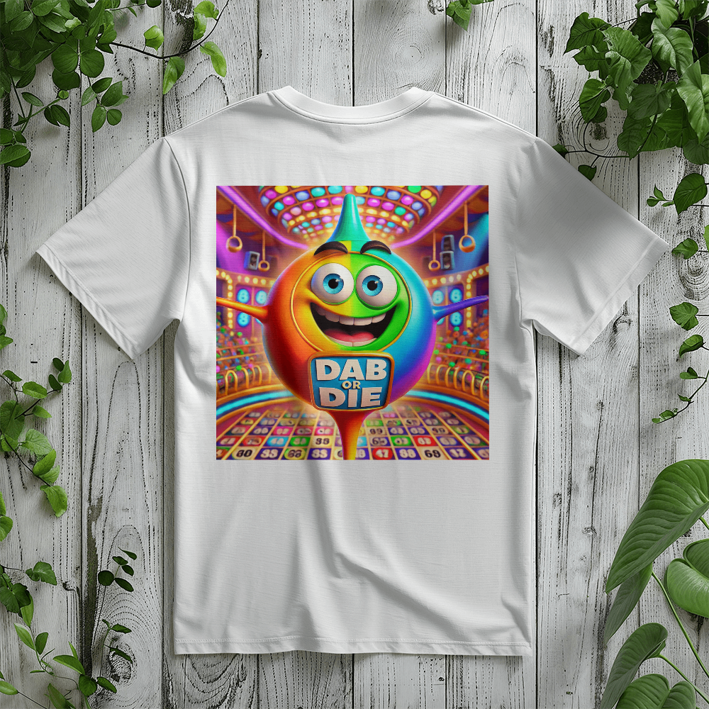 Dab Or Die 2 - Bella + Canvas 3001 Unisex T-shirt Back Print - Gift for Her - Gift for Him