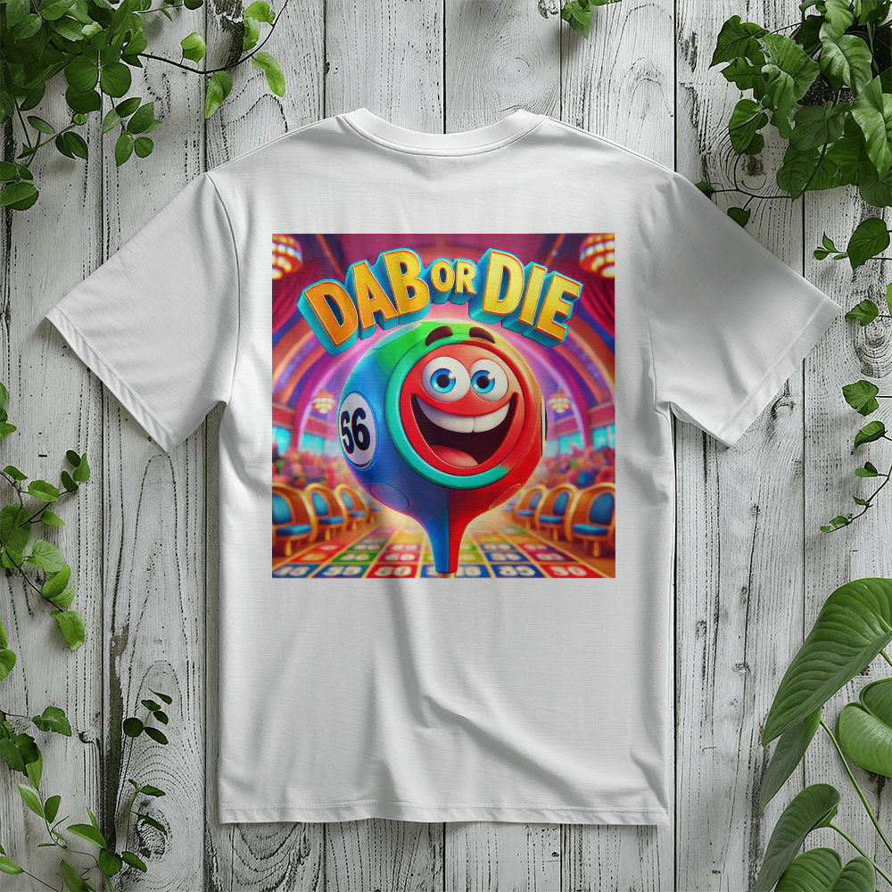 Dab Or Die 1 - Bella + Canvas 3001 Unisex T-shirt Back Print - Gift for Her - Gift for Him