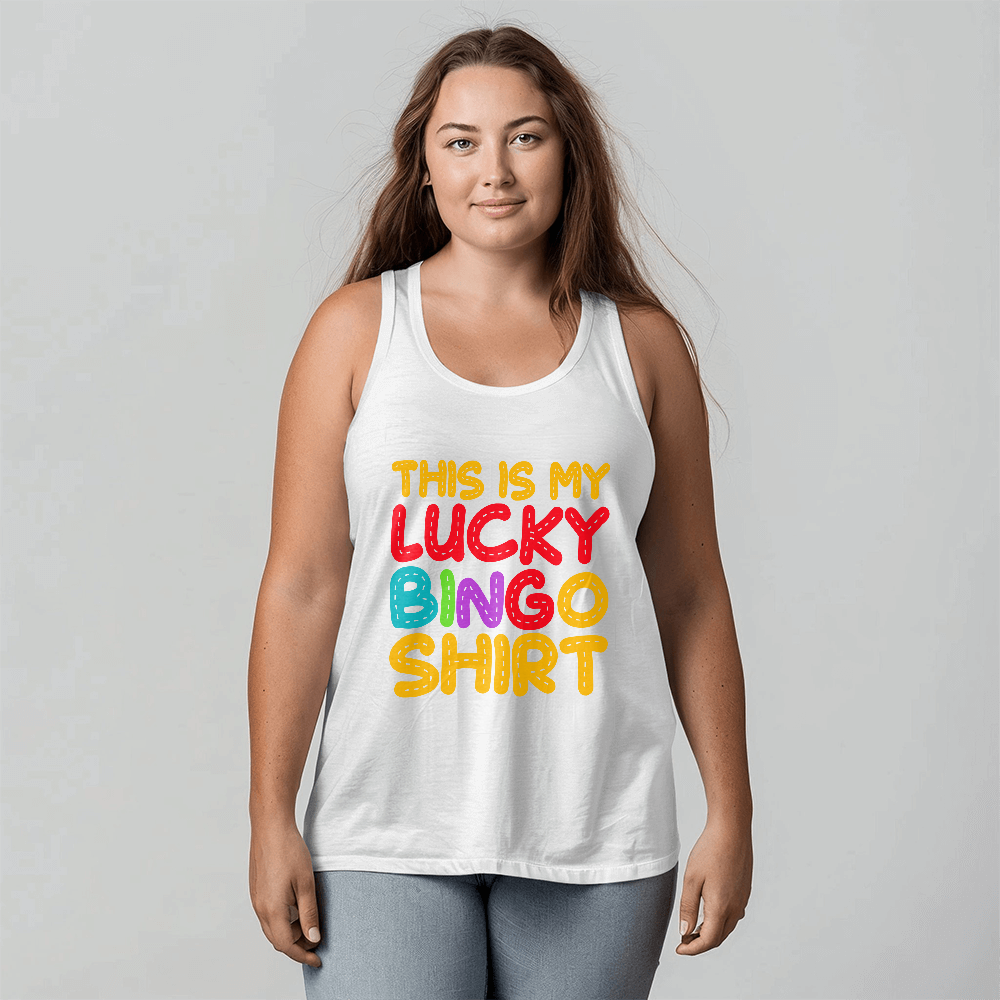 This Is My Lucky Bingo Shirt - Bella + Canvas 3480 Unisex Jersey Tank Front Print - Gift for Her - Gift for Him