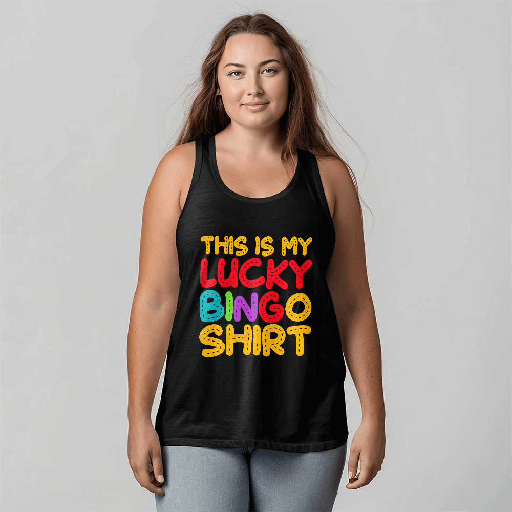 This Is My Lucky Bingo Shirt - Bella + Canvas 3480 Unisex Jersey Tank Front Print - Gift for Her - Gift for Him