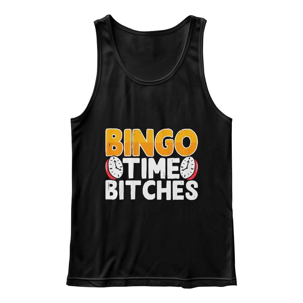 Bingo Time Bitches - 3480 Bella + Canvas Unisex Jersey Tank Front Print - Gift for Her