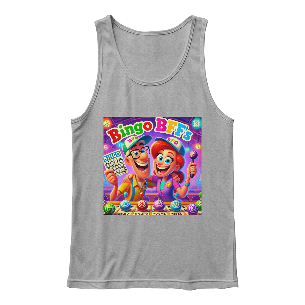 Bingo BFFS 1 - Bella + Canvas 3480 Unisex Jersey Tank Front Print - Gift for Her - Gift for Him