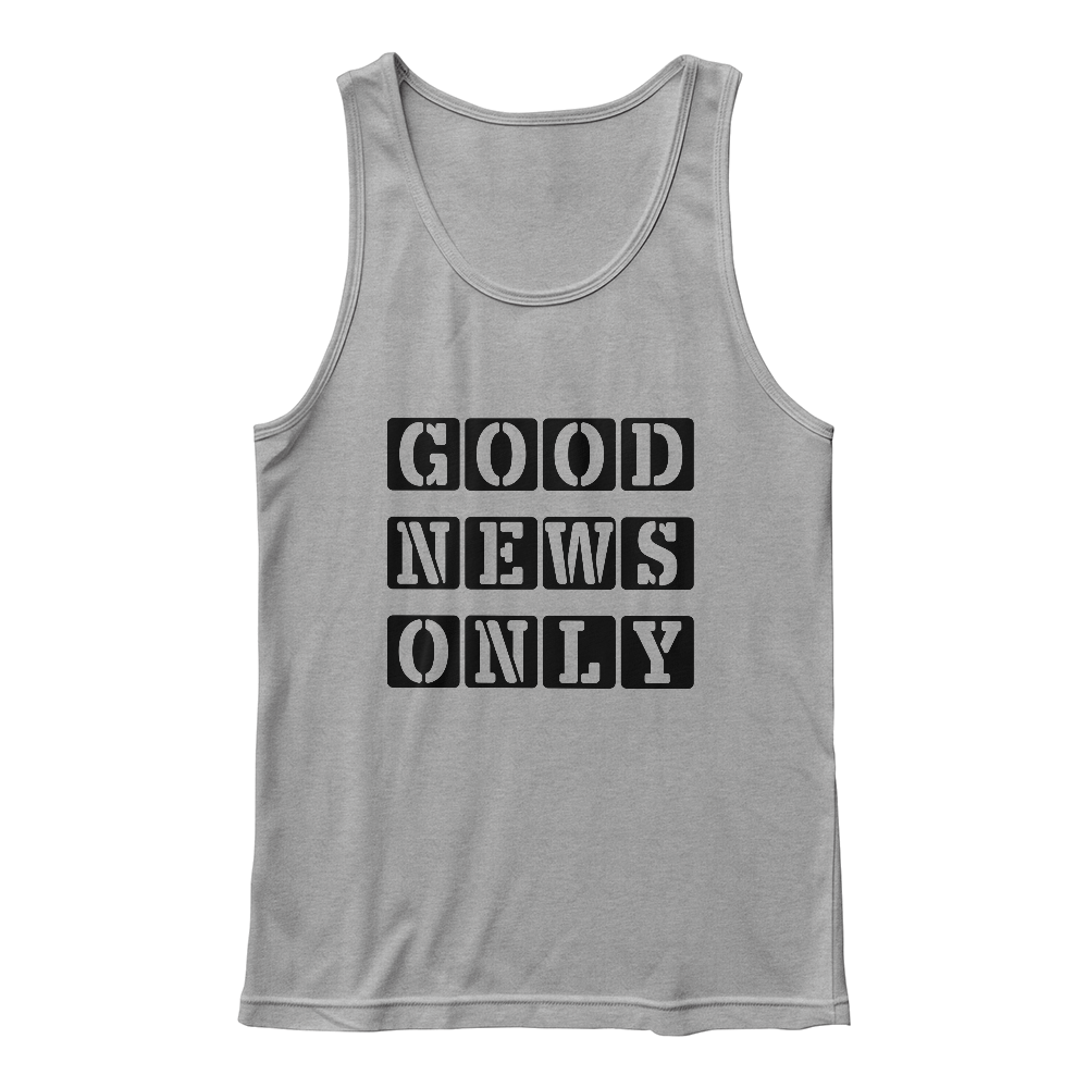 Good News Only - 3480 Bella + Canvas Unisex Jersey Tank Front Print - Gift for Her - Gift for Him
