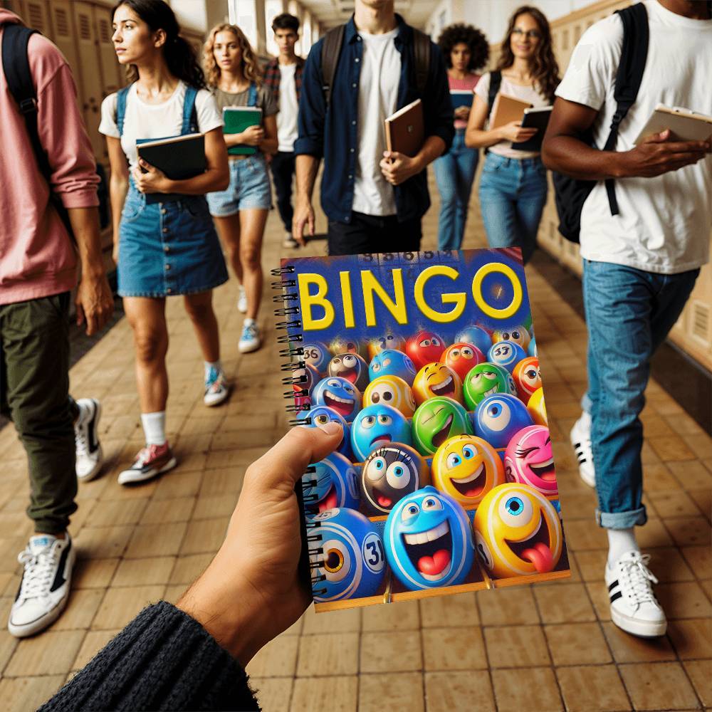Bingo 1 - Spiral Notebook - Gift for Her - Gift for Him
