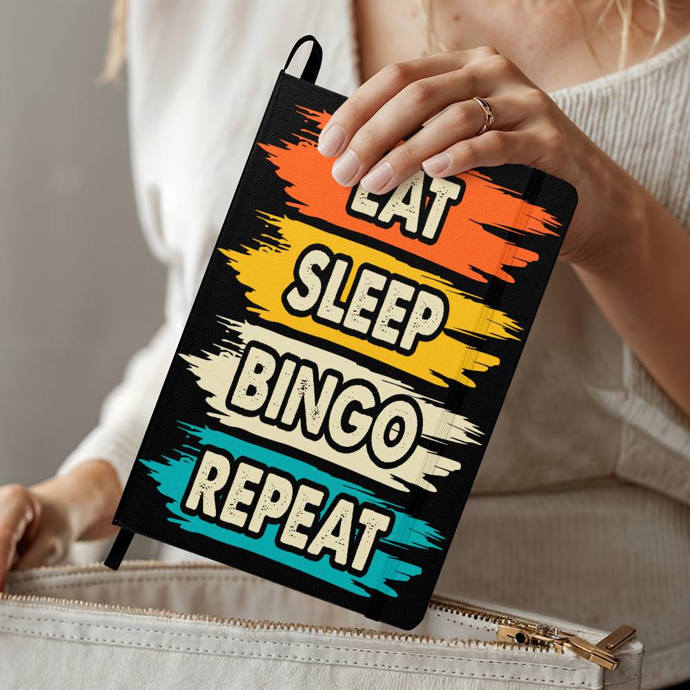 Eat Sleep Bingo Repeat - Ambassador Bound Journal - Gift for Her - Gift for Him