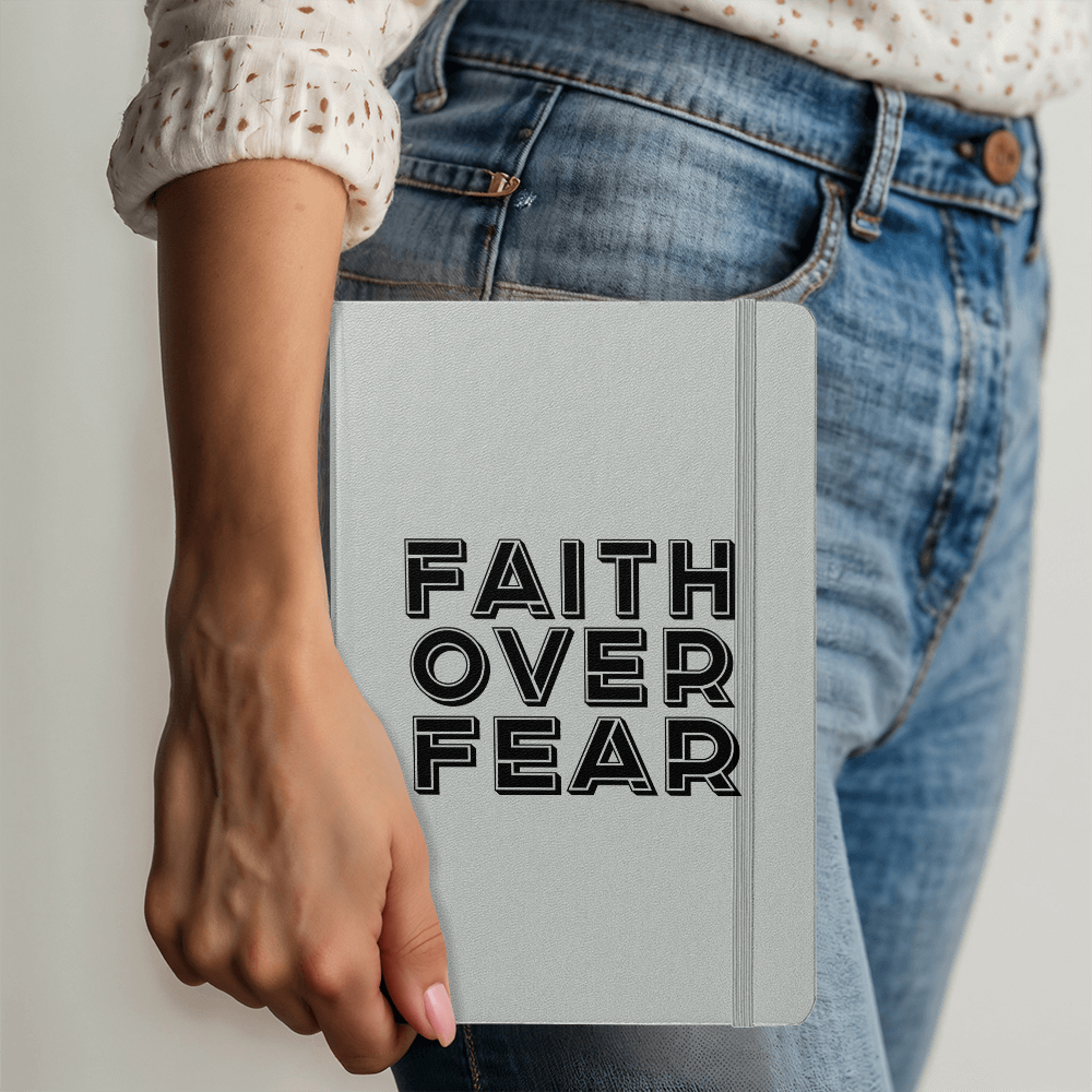 Faith Over Fear (Black) - Ambassador Bound Journal - Gift for Her - Gift for Him
