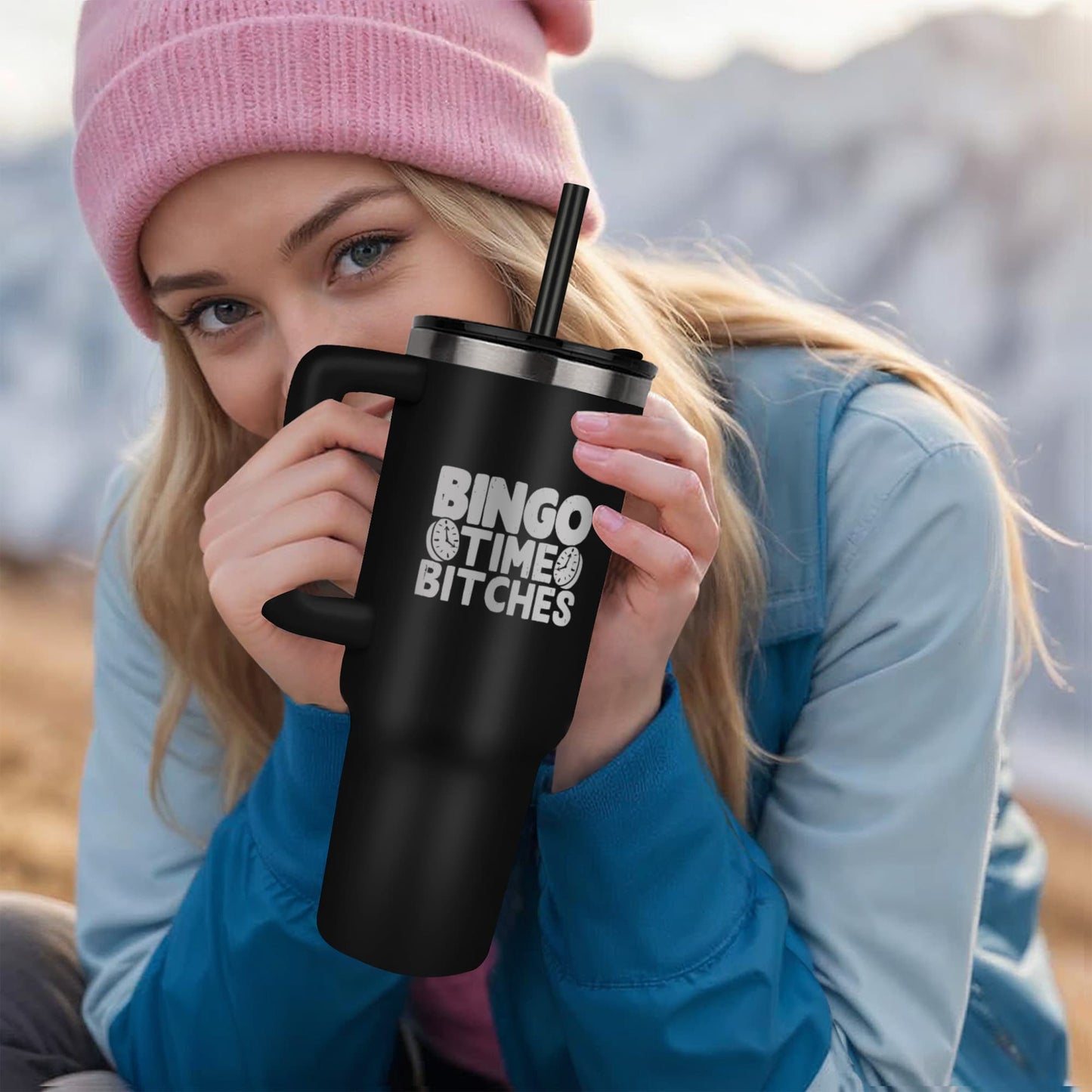 Bingo Time Bitches - Pinnacle 40oz Tumbler - Gift for Her