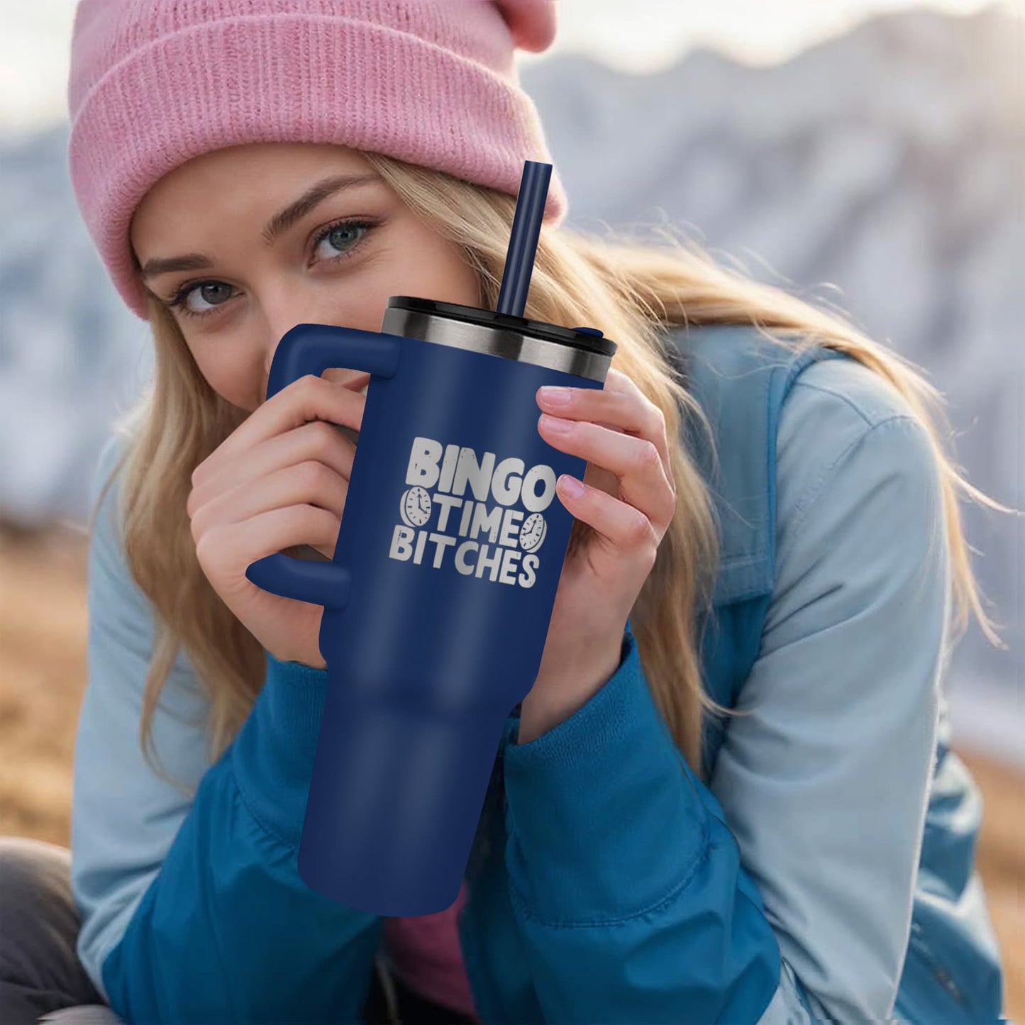 Bingo Time Bitches - Pinnacle 40oz Tumbler - Gift for Her