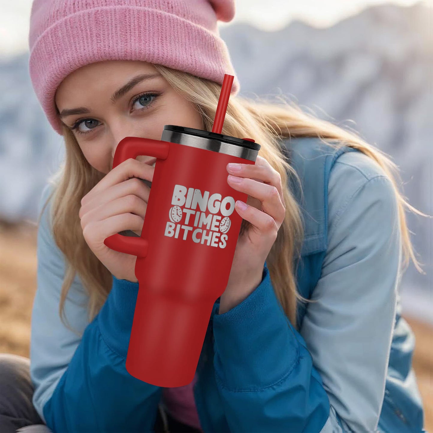 Bingo Time Bitches - Pinnacle 40oz Tumbler - Gift for Her