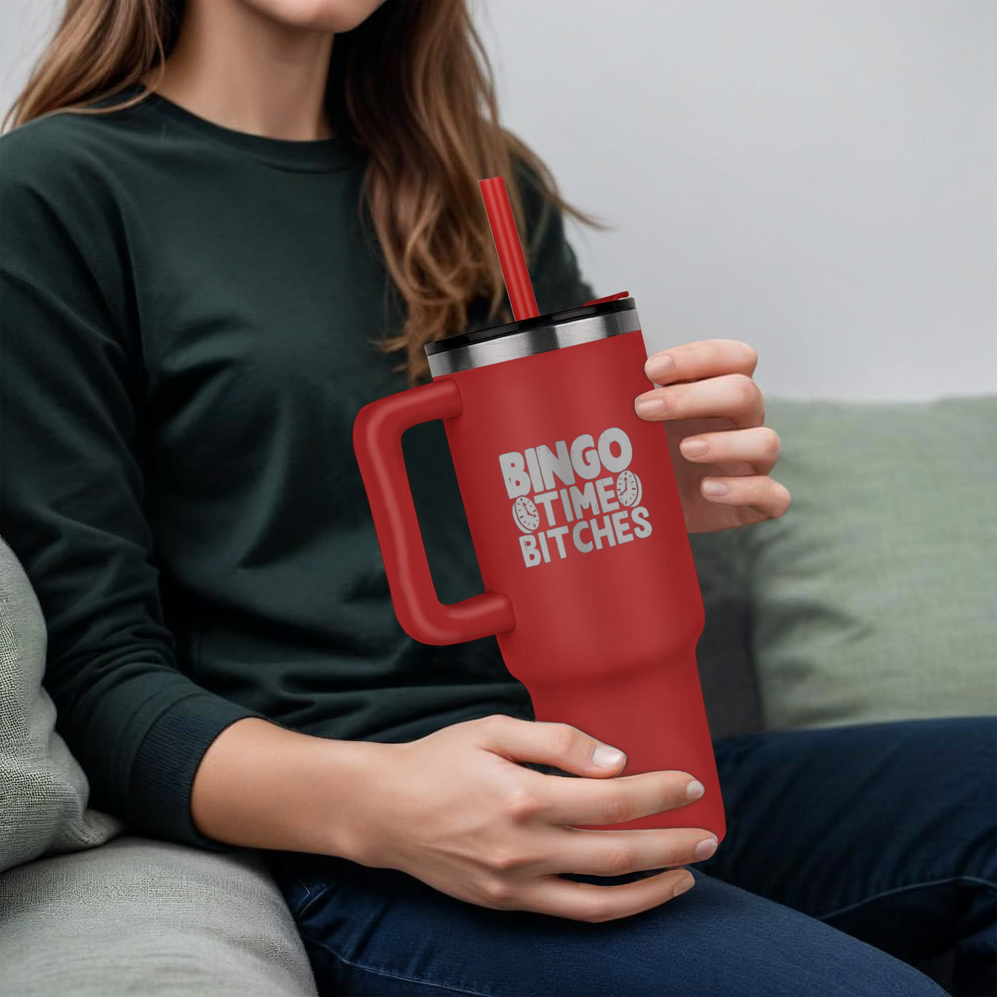 Bingo Time Bitches - Pinnacle 40oz Tumbler - Gift for Her