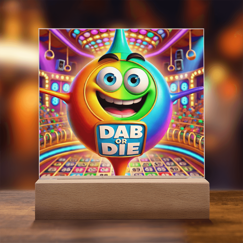 Dab Or Die 02 - Acrylic Square Plaque - Gift for Her - Gift for Him
