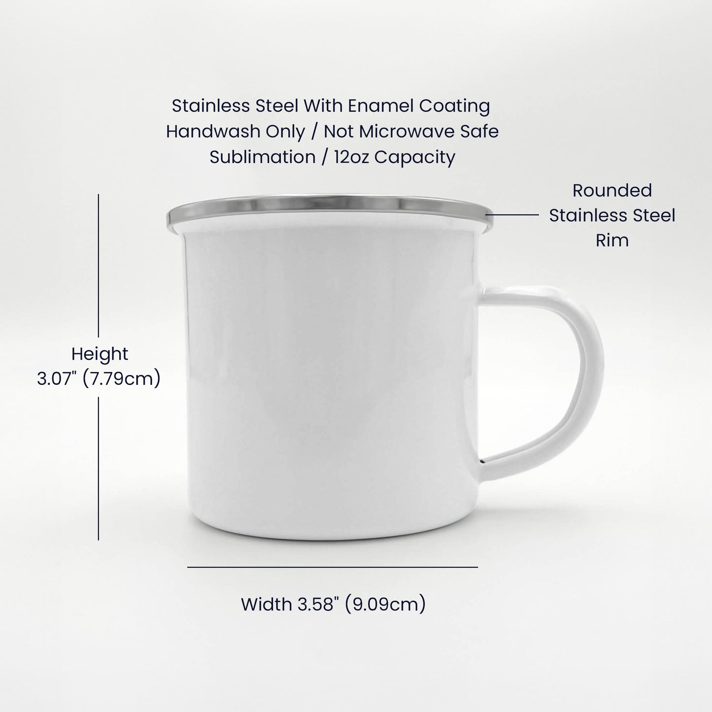 Bingo BFFS - 12oz Enamel Camping Mug - Gift for Her - Gift for Him