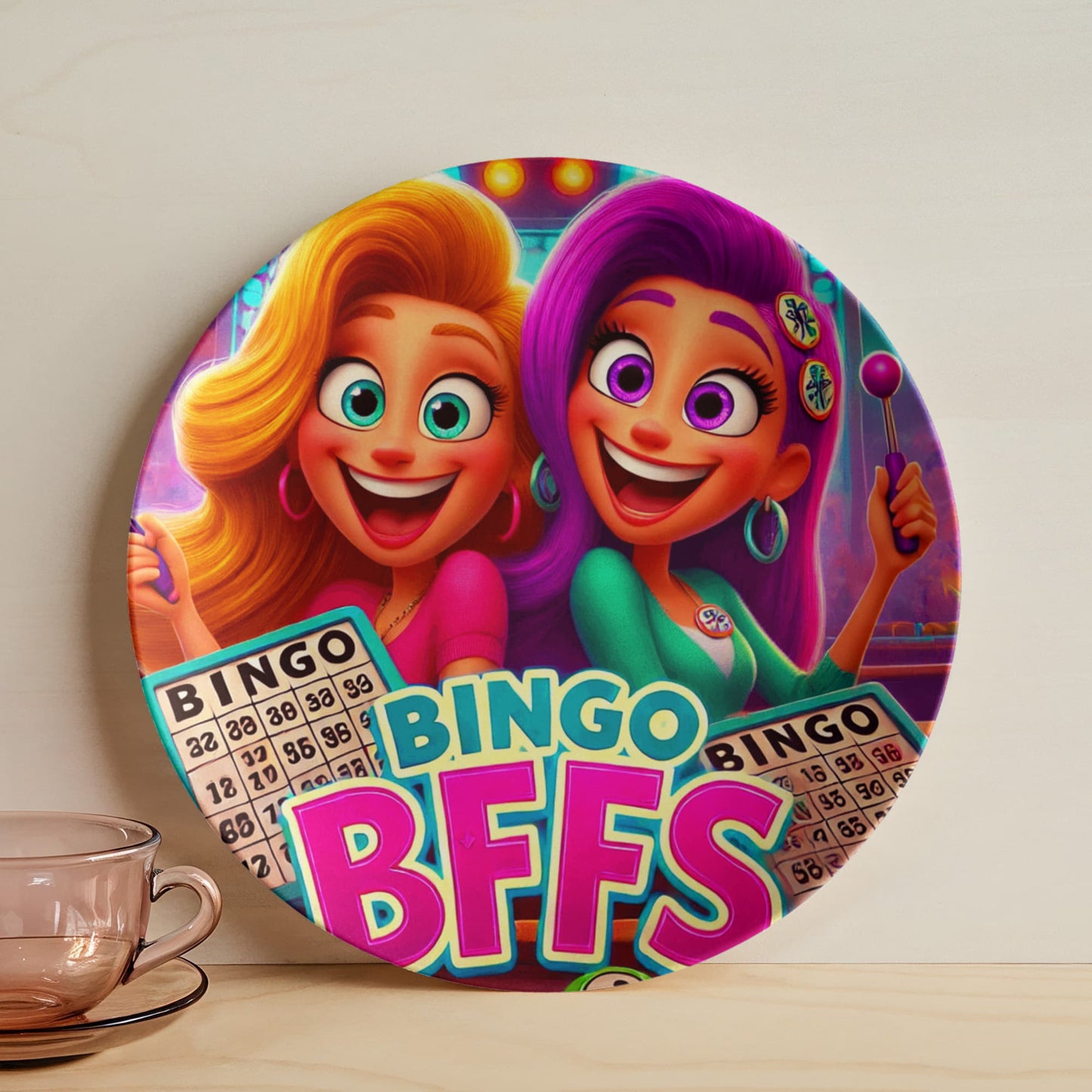 Bingo BFFS 2 - 10" Plate - Gift for Her