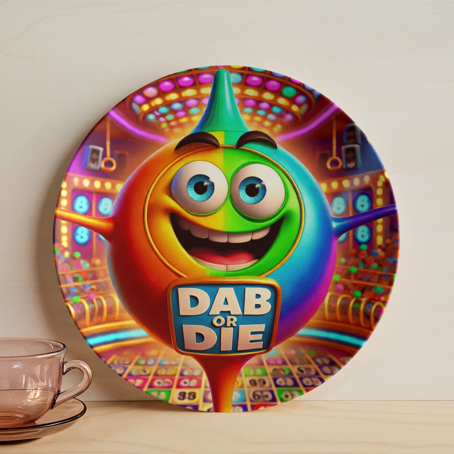 Dab Or Die 02 - 10" Plate - Gift for Her - Gift for Him