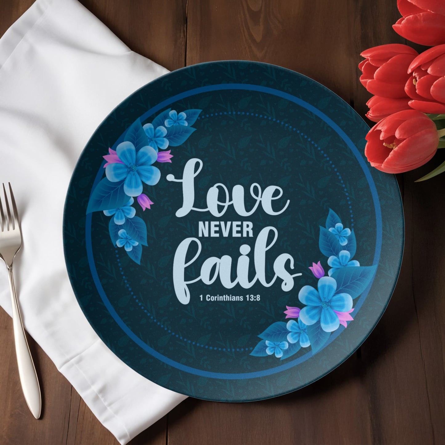 Love Never Fails - 10" Plate - Gift for Her