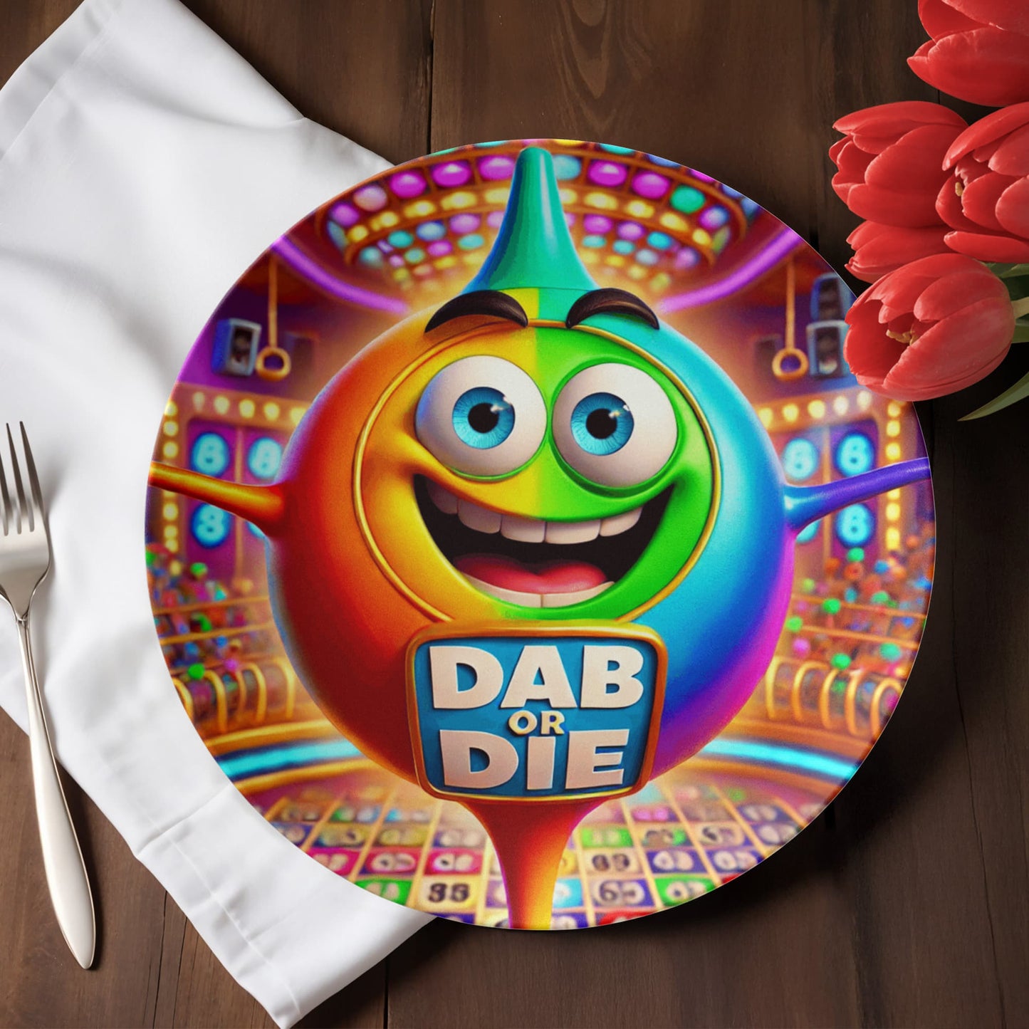 Dab Or Die 02 - 10" Plate - Gift for Her - Gift for Him