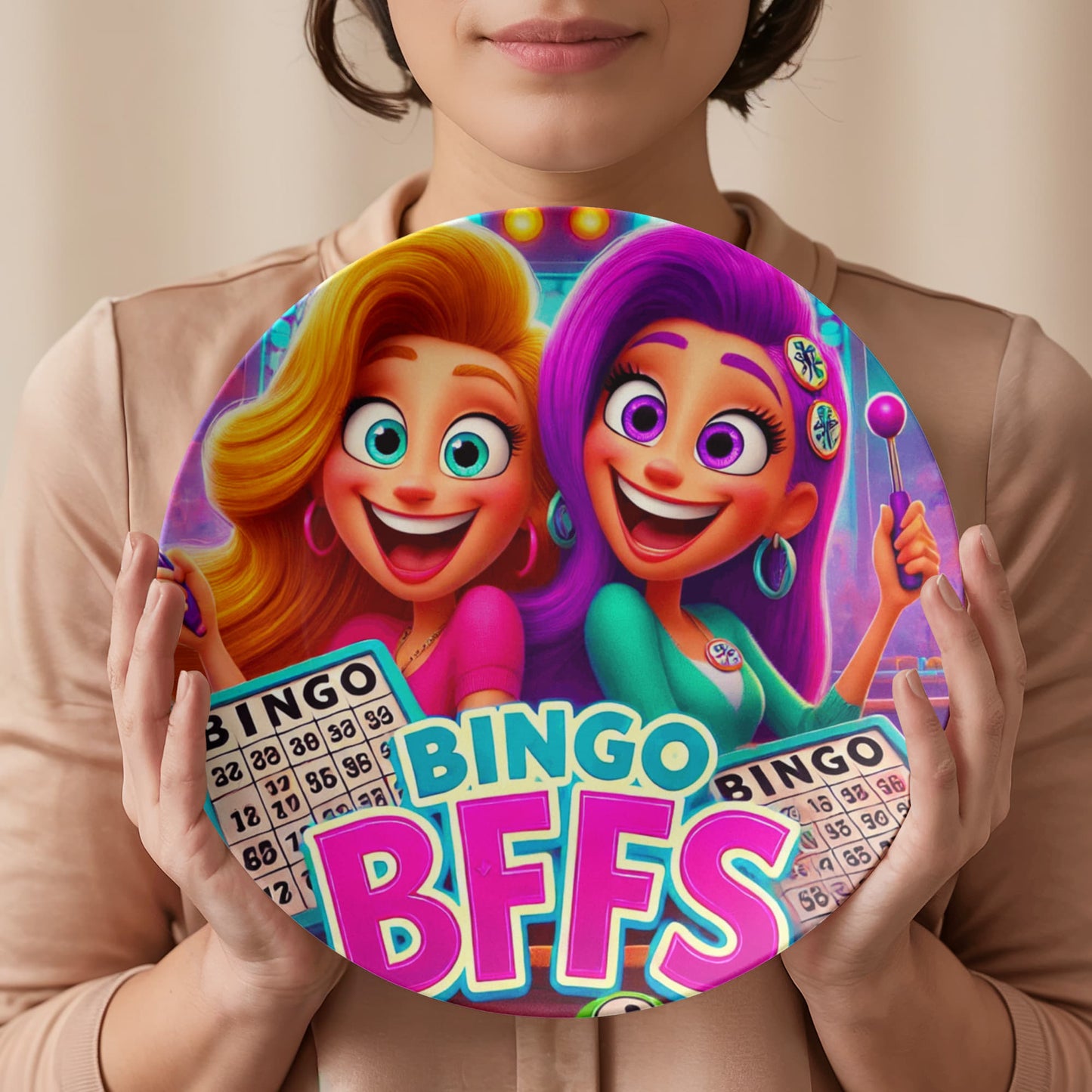 Bingo BFFS 2 - 10" Plate - Gift for Her