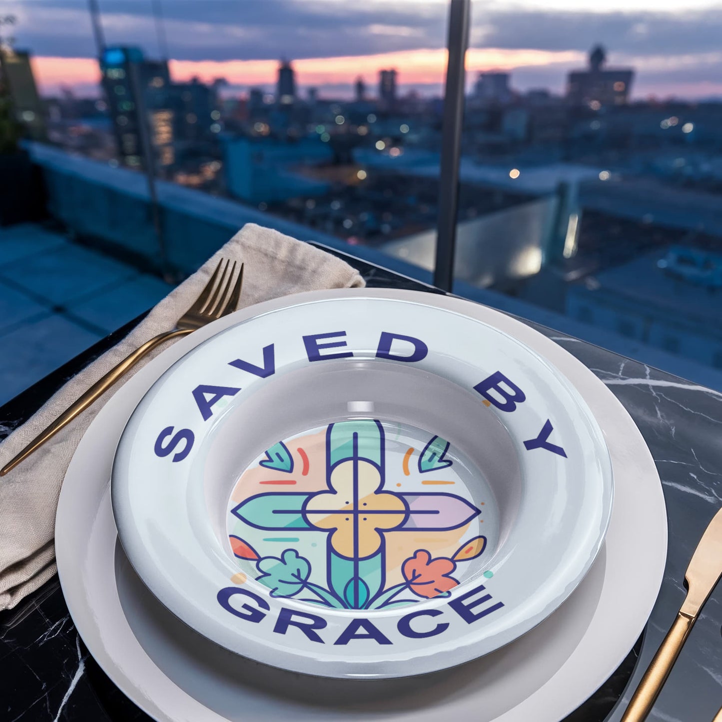 Saved By Grace - 8.5” Bowl - Gift for Her