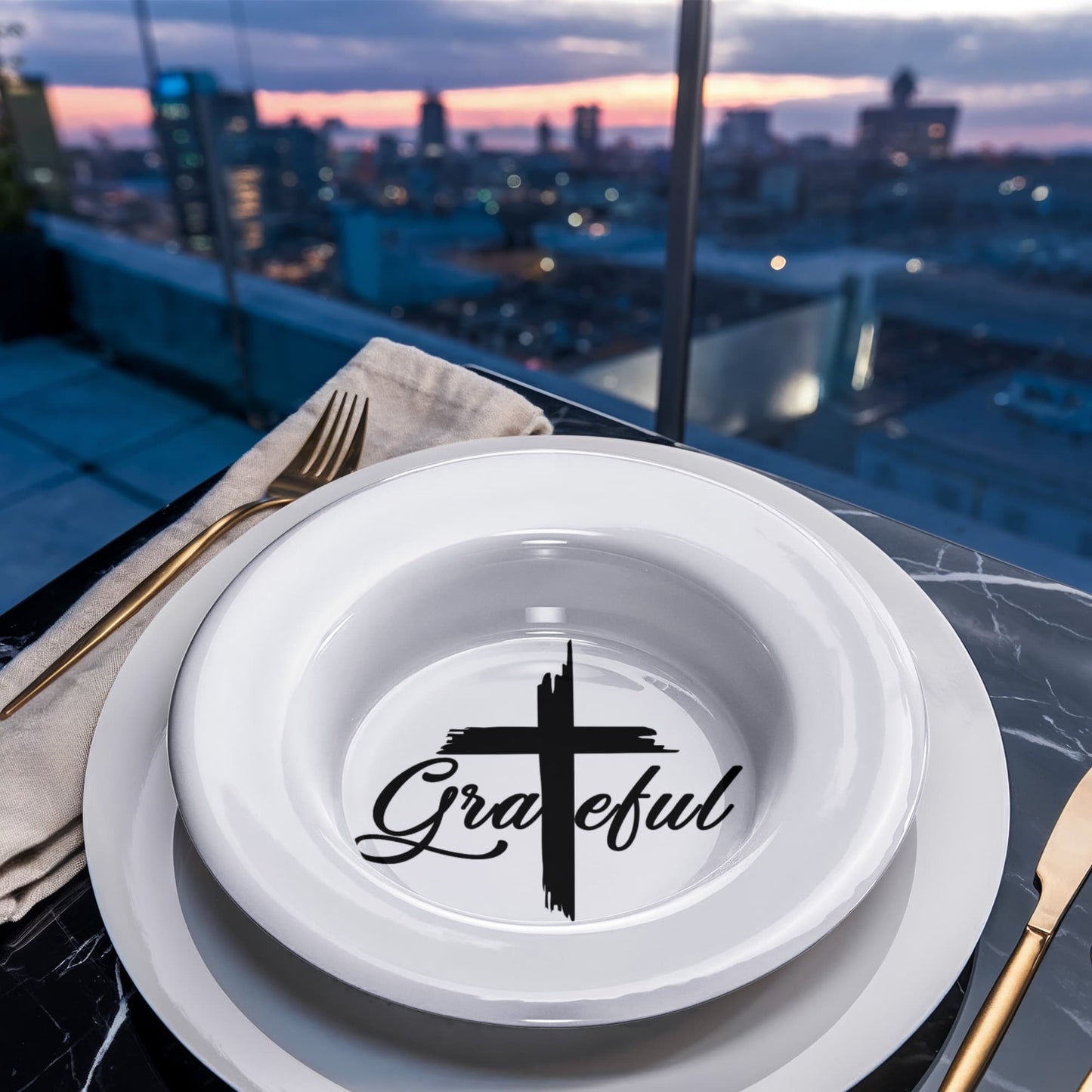 Grateful - 8.5” Bowl - Gift for Her - Gift for Him