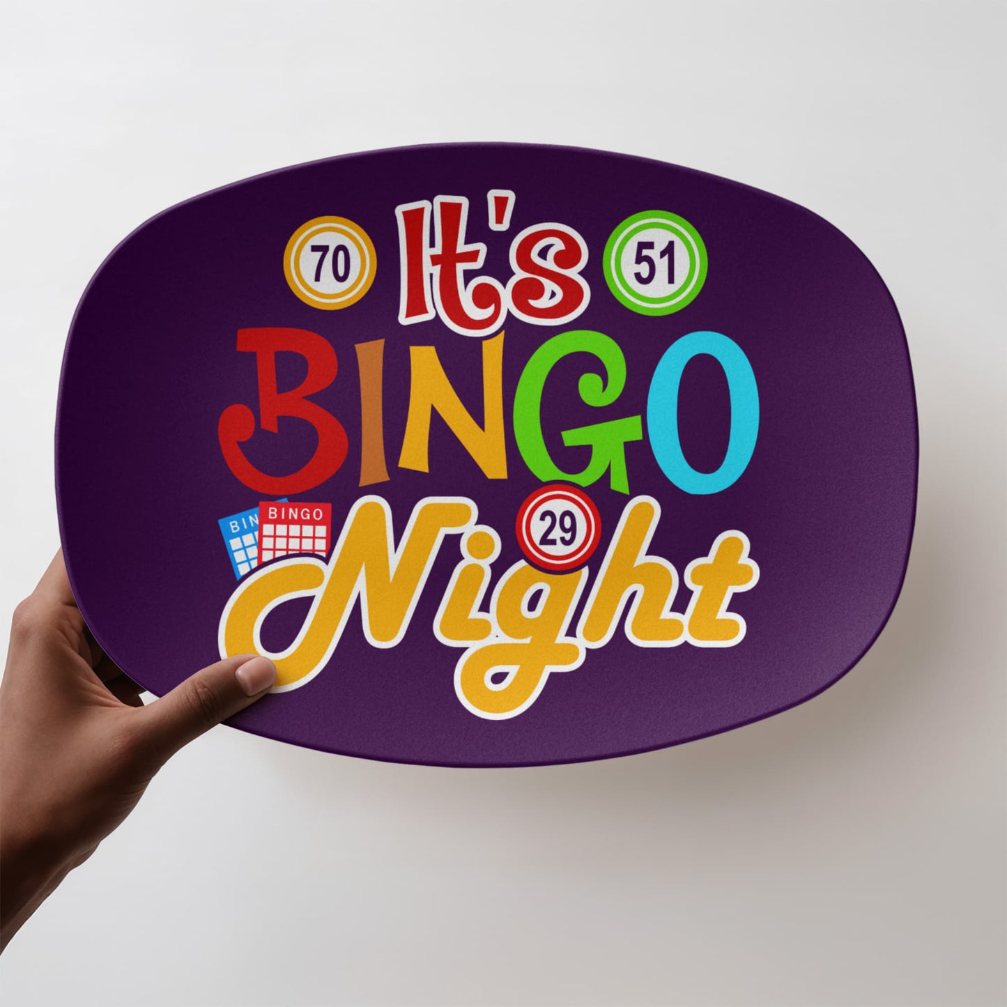 It's Bingo Night - 10” x 14” Platter - Gift for Her - Gift for Him