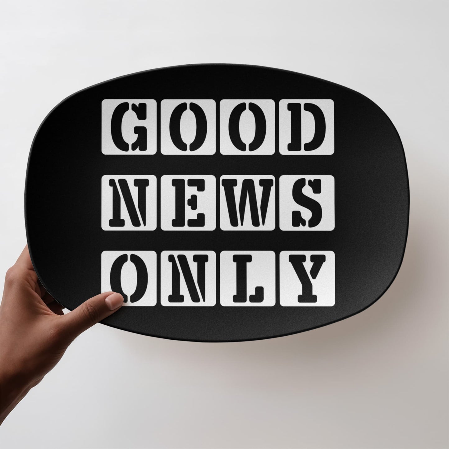 Good News Only - 10” x 14” Platter - Gift for Her - Gift for Him