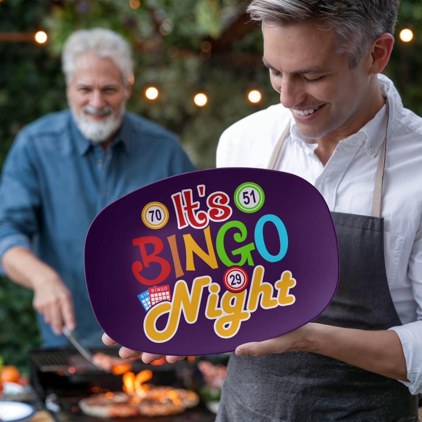 It's Bingo Night - 10” x 14” Platter - Gift for Her - Gift for Him