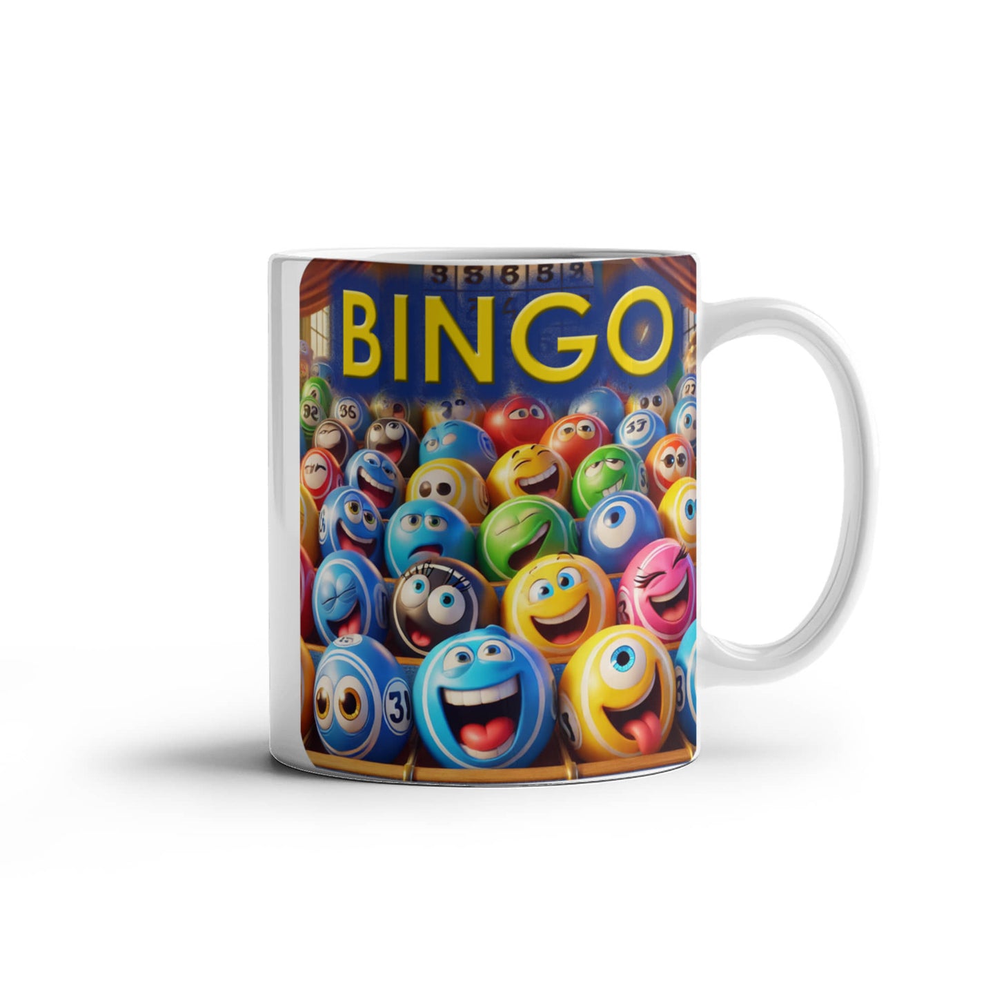 Bingo 01 - White Ceramic Mug 11oz. & 15oz. - Gift for Her - Gift for Him