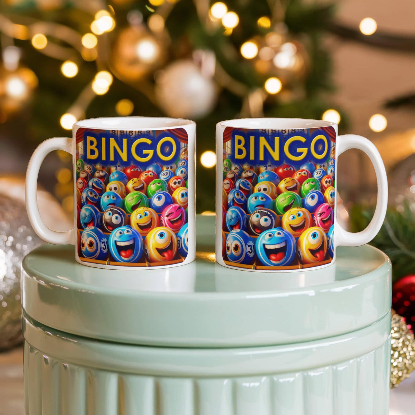 Bingo 01 - White Ceramic Mug 11oz. & 15oz. - Gift for Her - Gift for Him