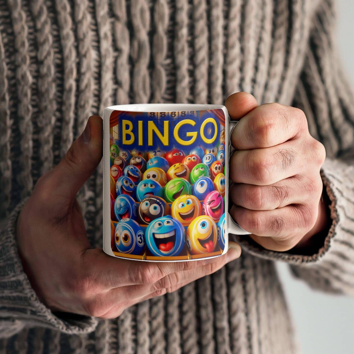 Bingo 01 - White Ceramic Mug 11oz. & 15oz. - Gift for Her - Gift for Him