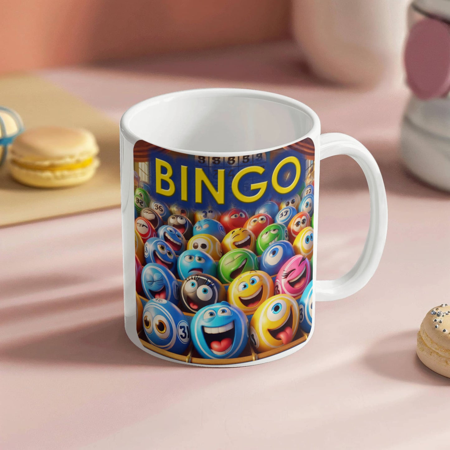 Bingo 01 - White Ceramic Mug 11oz. & 15oz. - Gift for Her - Gift for Him