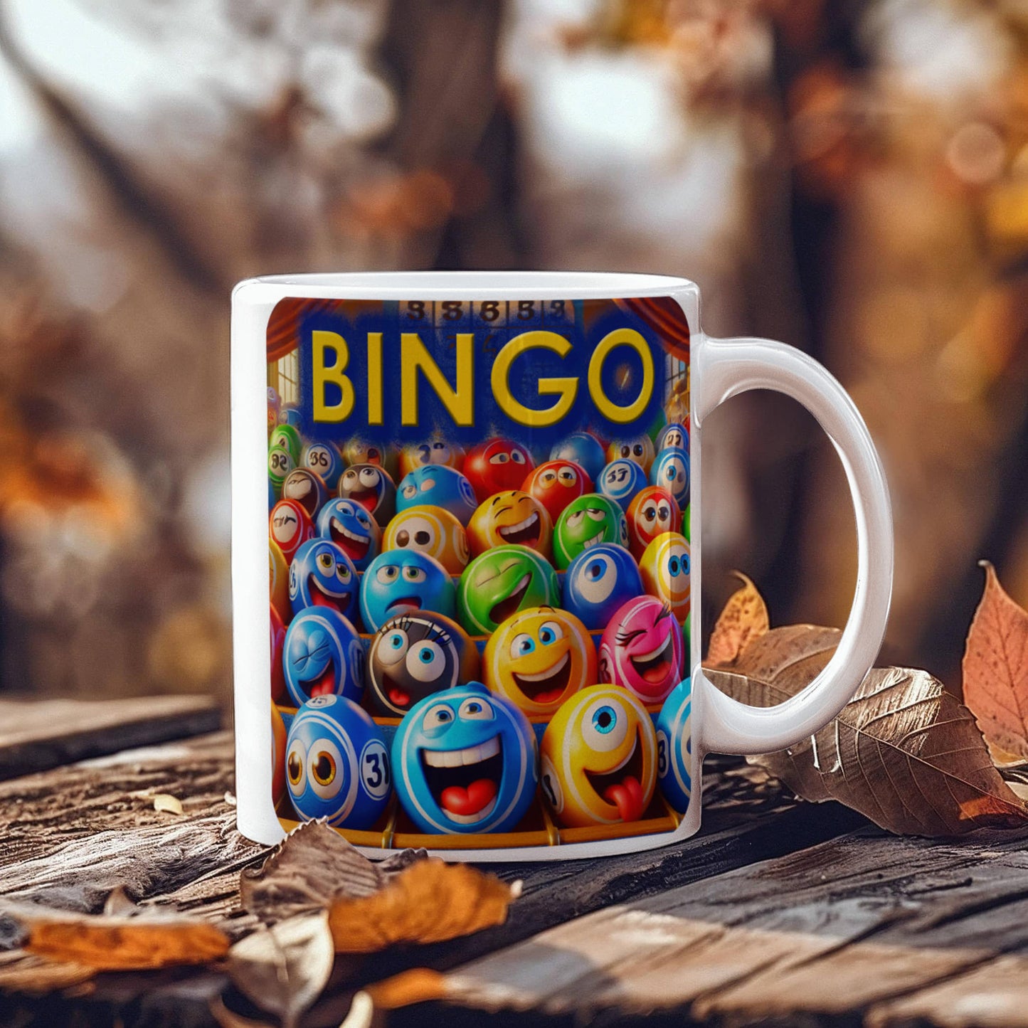 Bingo 01 - White Ceramic Mug 11oz. & 15oz. - Gift for Her - Gift for Him