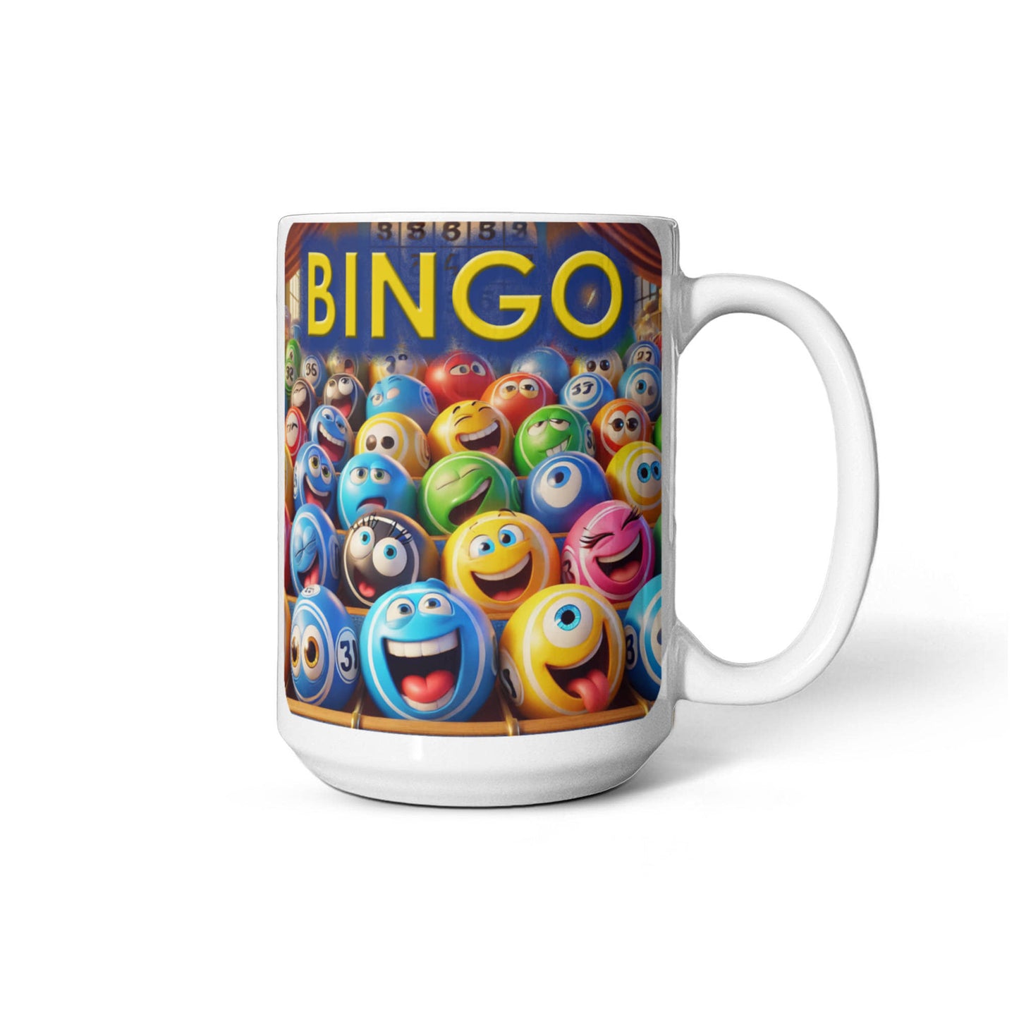 Bingo 01 - White Ceramic Mug 11oz. & 15oz. - Gift for Her - Gift for Him