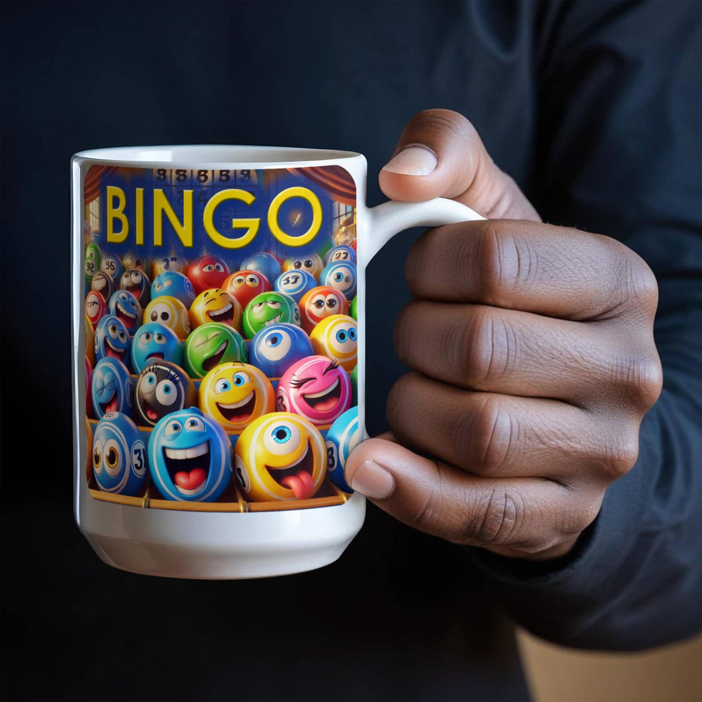 Bingo 01 - White Ceramic Mug 11oz. & 15oz. - Gift for Her - Gift for Him