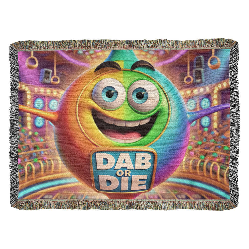 Dab Or Die 02 - Photo Heirloom Woven Blanket (Landscape) - Gift for Her - Gift for Him