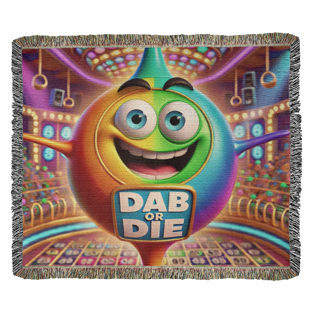 Dab Or Die 2 - Heirloom Artwork Woven Blanket (Landscape) - Gift for Her - Gift for Him