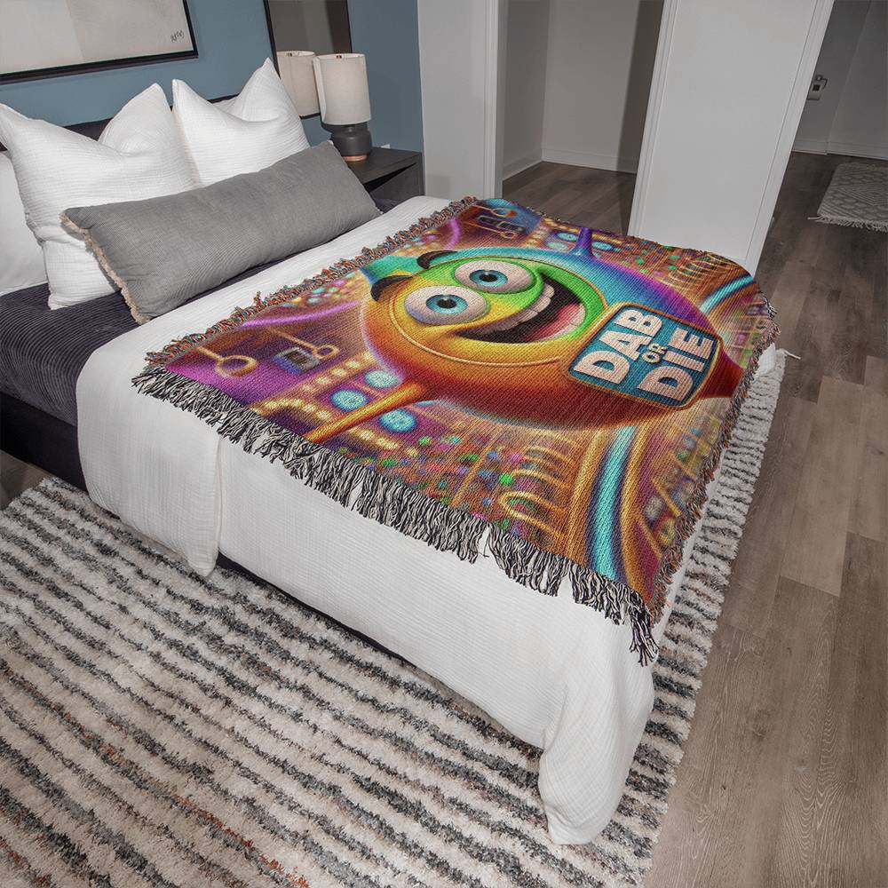 Dab Or Die 02 - Photo Heirloom Woven Blanket (Landscape) - Gift for Her - Gift for Him