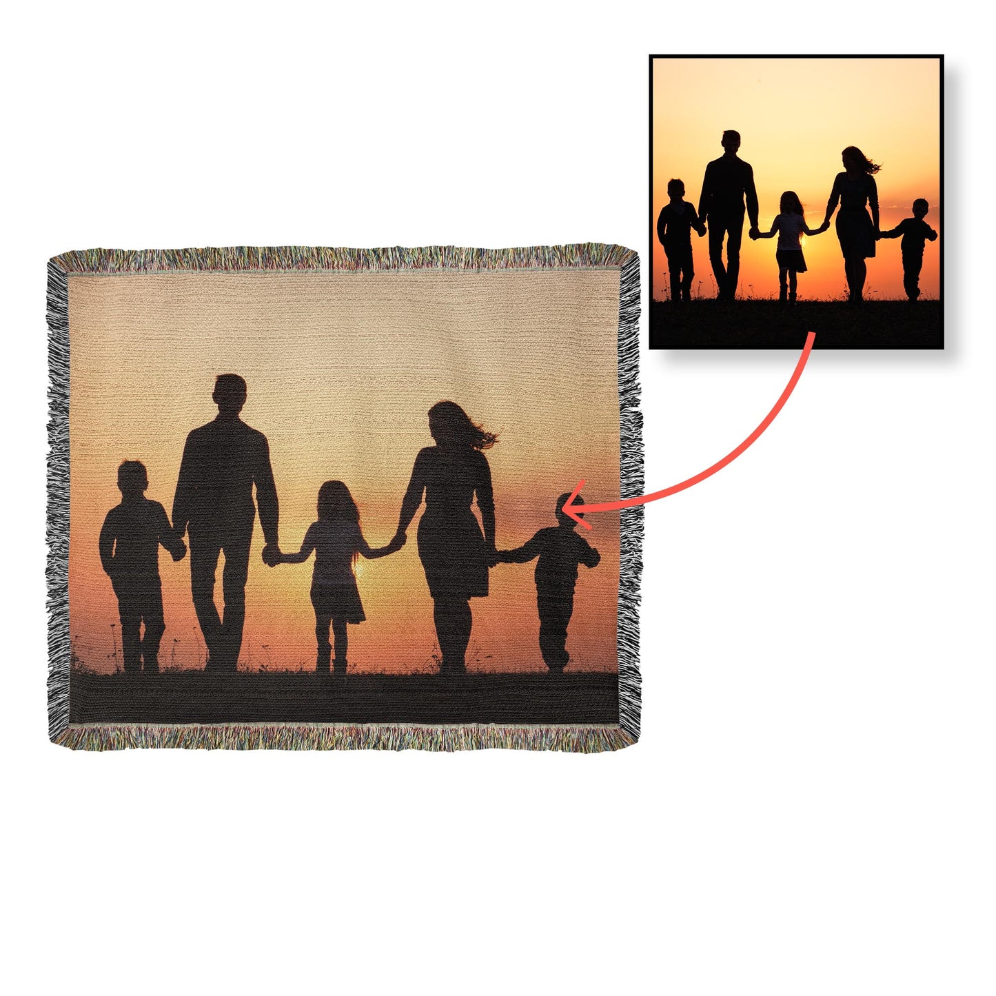 Bingo BFFS 1 - Photo Heirloom Woven Blanket (Landscape) - Gift for Her - Gift for Him