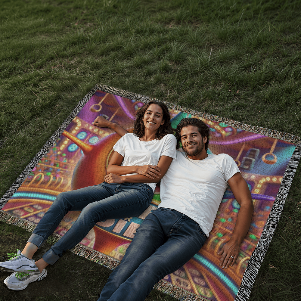 Dab Or Die 02 - Photo Heirloom Woven Blanket (Landscape) - Gift for Her - Gift for Him