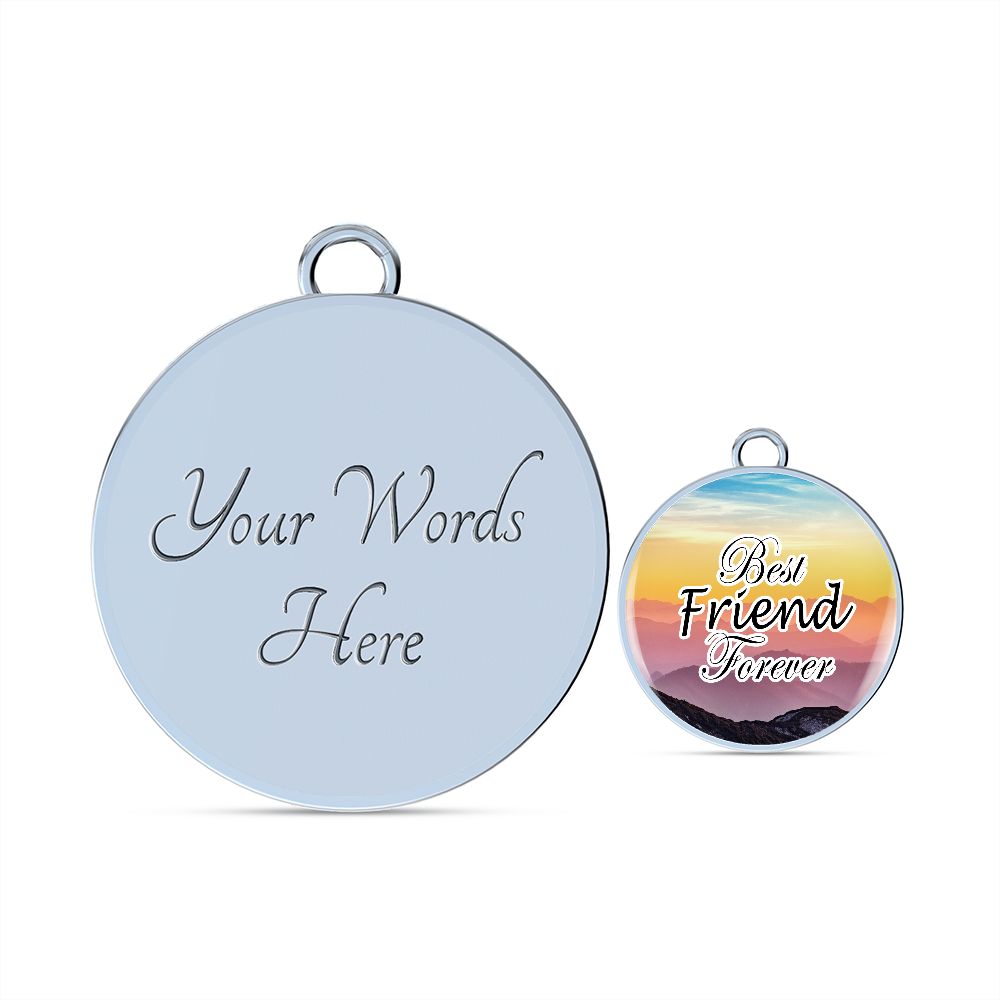 Best Friend Forever - Circle Bangle - Gift for Friend - Gift for Her