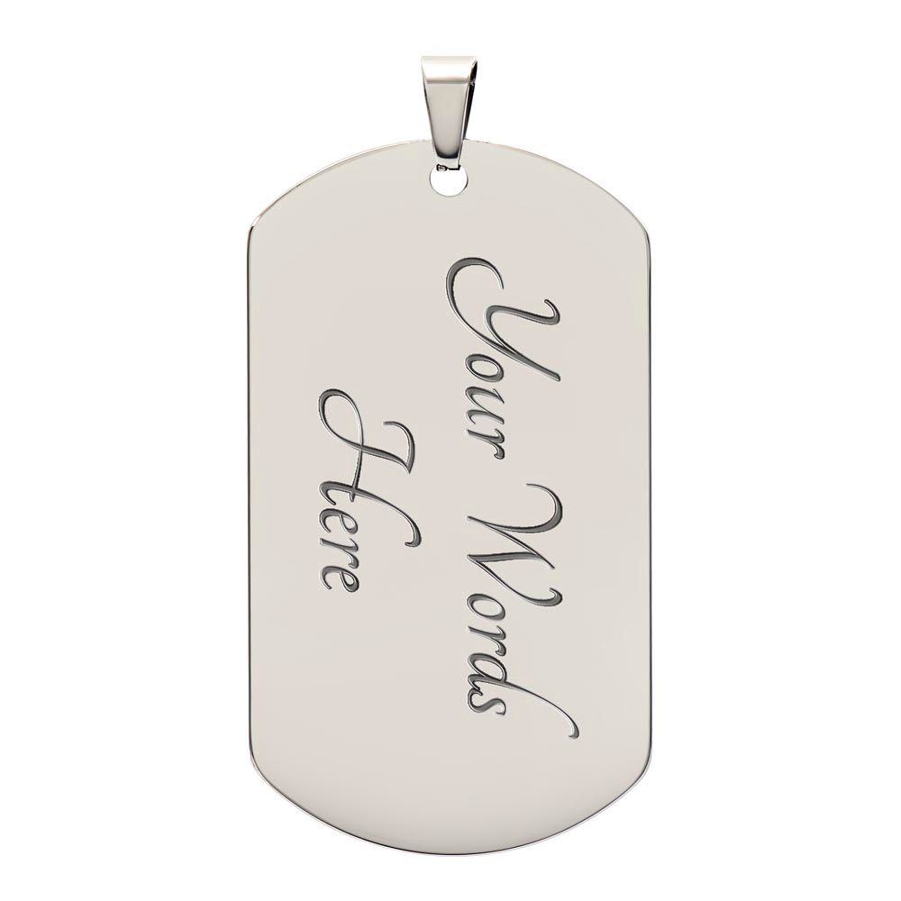 Stand Firm in the Faith - Dog Tag Necklace - Gift for Him - Gift for Her