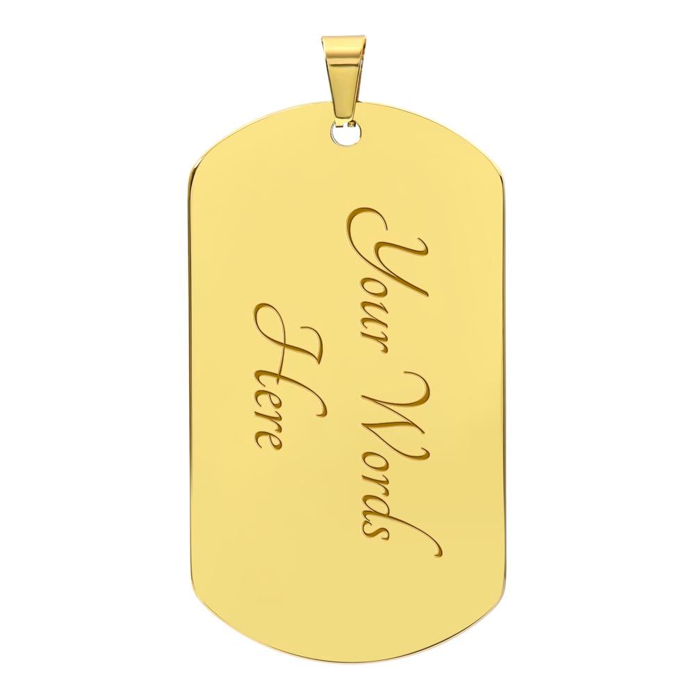 Stand Firm in the Faith - Dog Tag Necklace - Gift for Him - Gift for Her
