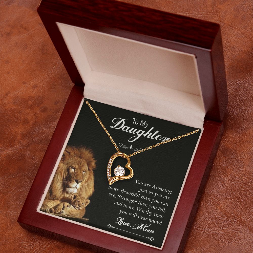 To My Daughter, You Are Amazing - Forever Love Necklace - Gift for Daughter