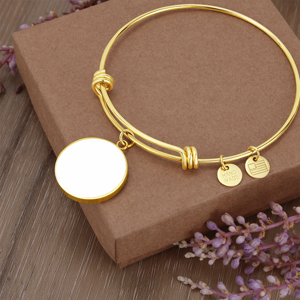 Thank You, My Friend, For Always Being There For Me - Circle Bangle - Gift for Her