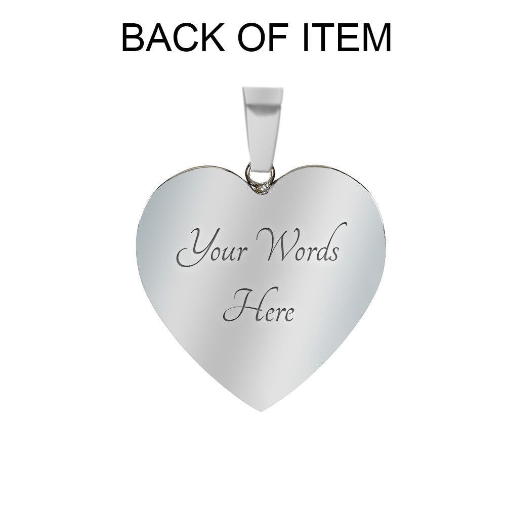 To My Daughter, Follow Your Dreams - Luxury Heart Pendant Bangle - Gift for Daughter
