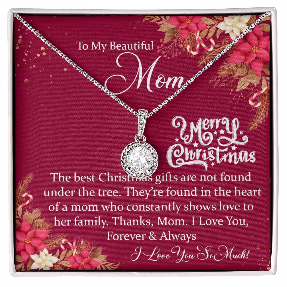 To My Beautiful Mom, I Love You Forever & Always - Eternal Hope Necklace - Gift for Mom