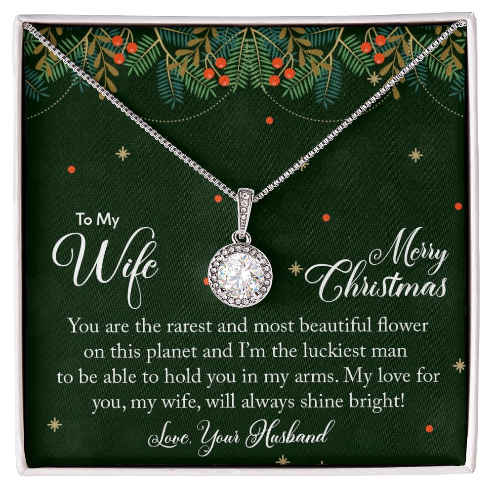To My Wife, My Love For You Will Always Shine Bright - Eternal Hope Necklace - Gift for Wife