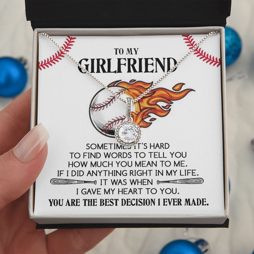 To My Girlfriend, You Are The Best Decision I Ever Made - Eternal Hope Necklace - Gift for Girlfriend