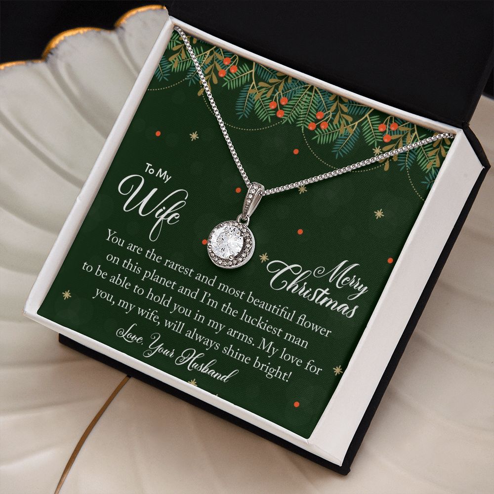 To My Wife, My Love For You Will Always Shine Bright - Eternal Hope Necklace - Gift for Wife